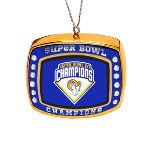 Los Angeles Rams NFL Super Bowl LVI Champions Ring Ornament