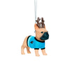 Carolina Panthers NFL French Bulldog Wearing Sweater Ornament