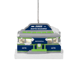 Seattle Seahawks NFL Light Up Diner Ornament