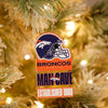 Denver Broncos NFL Mancave Sign Ornament