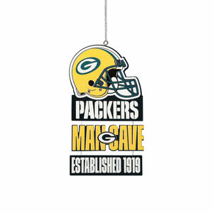 Green Bay Packers NFL Mancave Sign Ornament