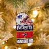 New England Patriots NFL Mancave Sign Ornament