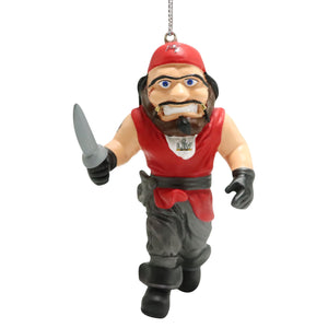 Tampa Bay Buccaneers NFL Captain Fear Super Bowl LV Champions Mascot Ornament