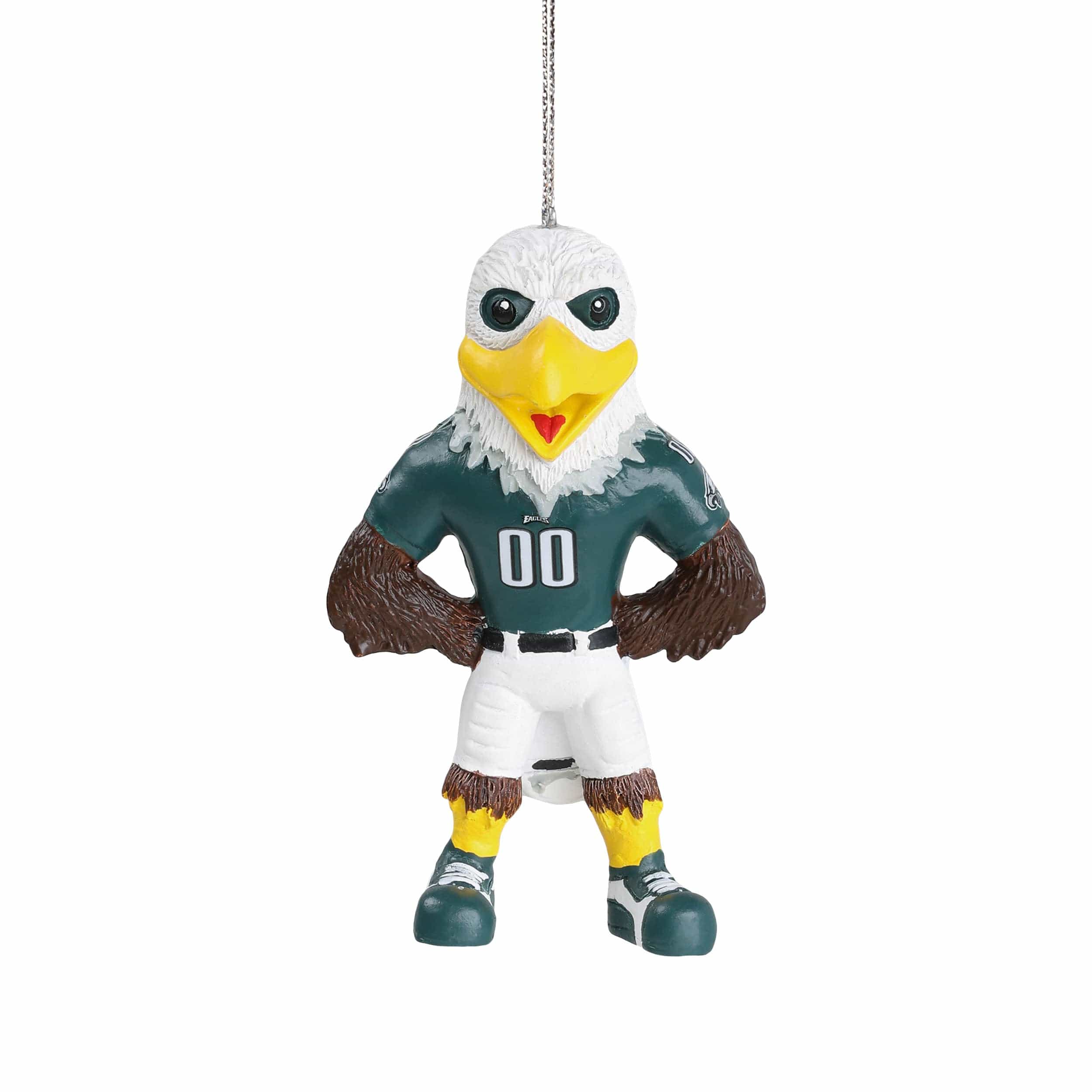 Philadelphia Eagles NFL Mascot On Santa's Lap Ornament - Swoop