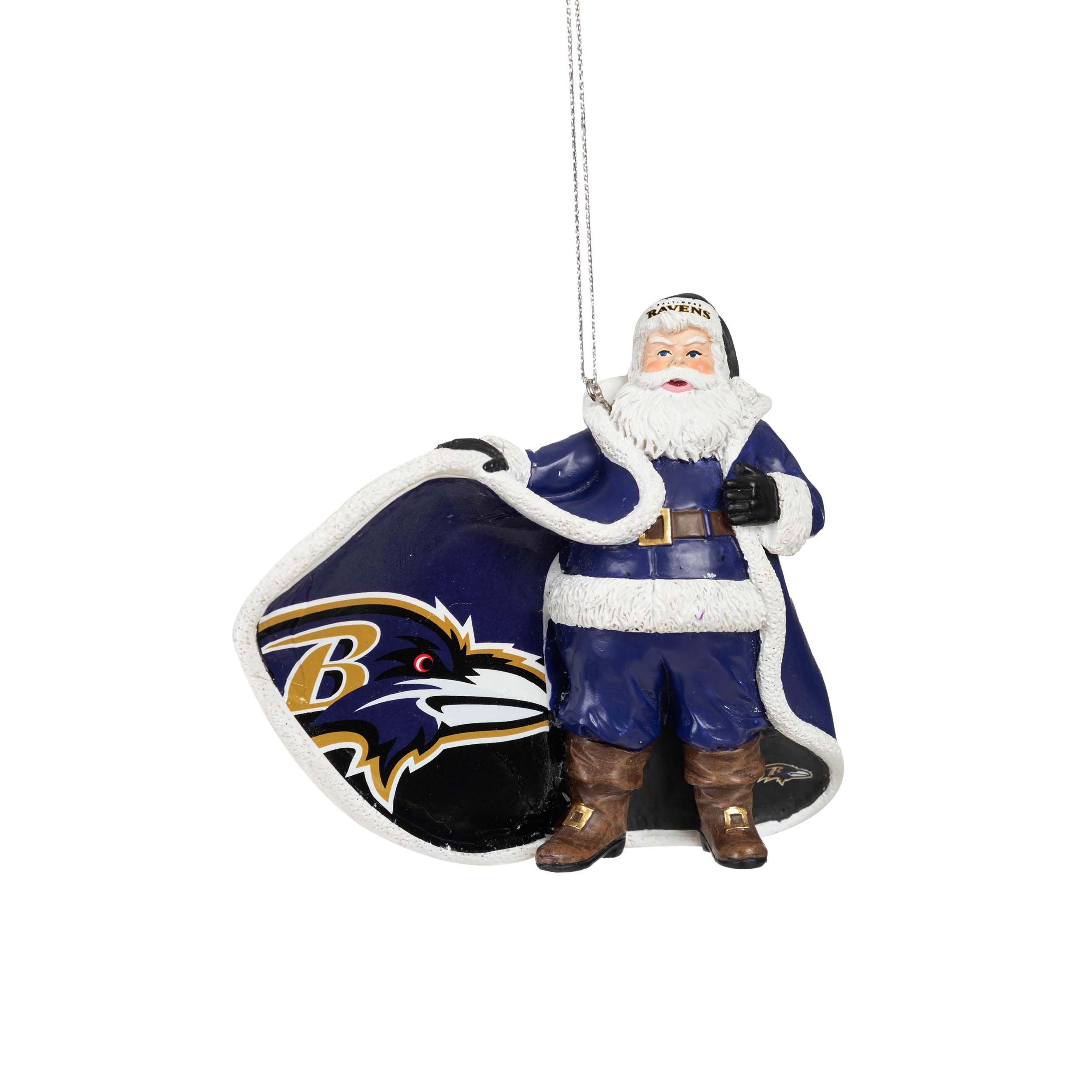 FOCO Baltimore Ravens Logo Santa Hat