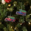 Buffalo Bills NFL 2 Pack Flat Metal Truck Ornaments