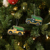 Green Bay Packers NFL 2 Pack Flat Metal Truck Ornaments