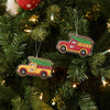 Kansas City Chiefs NFL 2 Pack Flat Metal Truck Ornaments
