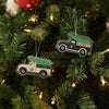 New Orleans Saints NFL 2 Pack Flat Metal Truck Ornaments