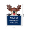 Dallas Cowboys NFL Team Logo Reindeer With Sign Holiday Tree Ornament