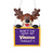 Minnesota Vikings NFL Team Logo Reindeer With Sign Holiday Tree Ornament