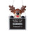 Las Vegas Raiders NFL Team Logo Reindeer With Sign Holiday Tree Ornament