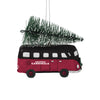 Arizona Cardinals NFL Retro Bus With Tree Ornament