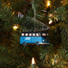 Carolina Panthers NFL Retro Bus With Tree Ornament