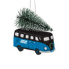 Carolina Panthers NFL Retro Bus With Tree Ornament