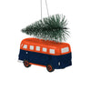 Denver Broncos NFL Retro Bus With Tree Ornament