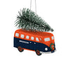 Denver Broncos NFL Retro Bus With Tree Ornament