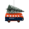 Denver Broncos NFL Retro Bus With Tree Ornament