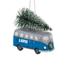 Detroit Lions NFL Retro Bus With Tree Ornament