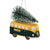 Green Bay Packers Retro Bus With Tree Ornament