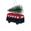 Houston Texans NFL Retro Bus With Tree Ornament