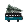 Jacksonville Jaguars NFL Retro Bus With Tree Ornament