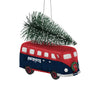 New England Patriots Retro Bus With Tree Ornament