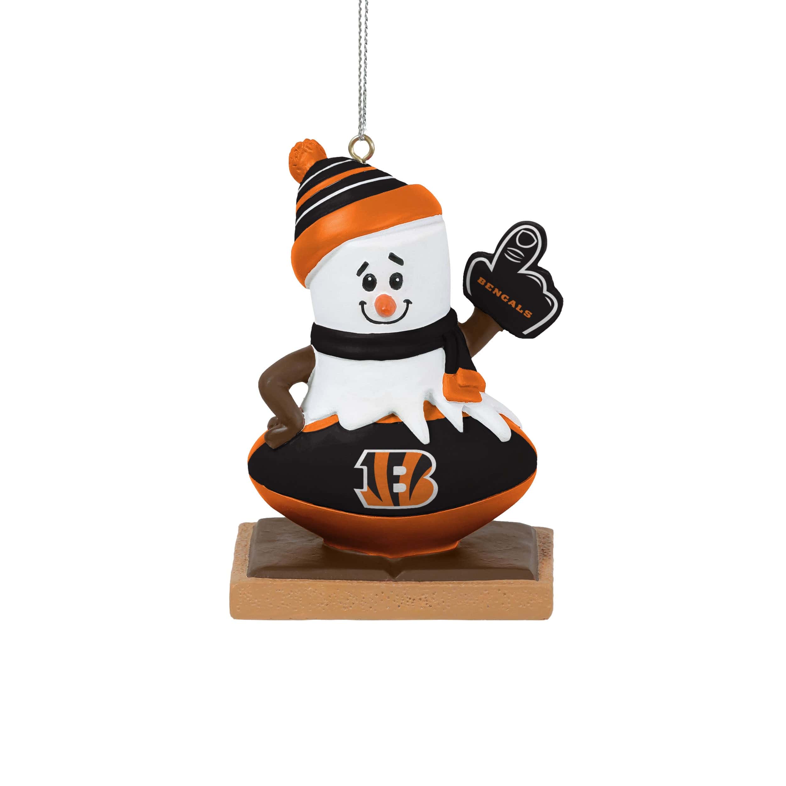 Philadelphia Eagles Glitter Snowman Ornament