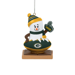 Green Bay Packers NFL Smore On Ball Ornament