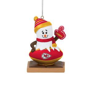 Kansas City Chiefs NFL Smore On Ball Ornament