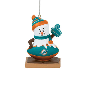 Miami Dolphins NFL Smore On Ball Ornament