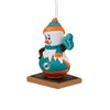 Miami Dolphins NFL Smore On Ball Ornament