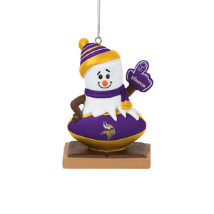 Minnesota Vikings NFL Smore On Ball Ornament