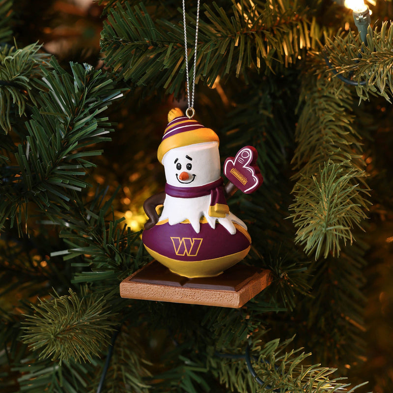 Washington Commanders NFL Smore on Ball Ornament