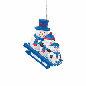 Buffalo Bills NFL Sledding Snowmen Ornament