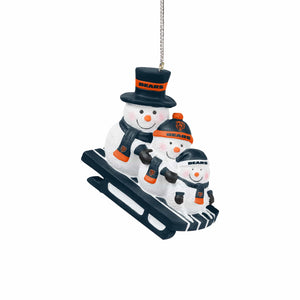Chicago Bears NFL Sledding Snowmen Ornament