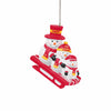 Kansas City Chiefs NFL Super Bowl LVII Champions Snowmen Sledding Ornament