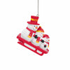 Kansas City Chiefs NFL Super Bowl LVII Champions Snowmen Sledding Ornament