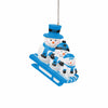 Carolina Panthers NFL Sledding Snowmen Ornament