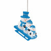 Detroit Lions NFL Sledding Snowmen Ornament