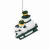 Green Bay Packers NFL Sledding Snowmen Ornament