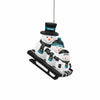 Jacksonville Jaguars NFL Sledding Snowmen Ornament