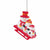 Kansas City Chiefs NFL Sledding Snowmen Ornament