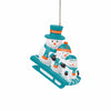 Miami Dolphins NFL Sledding Snowmen Ornament