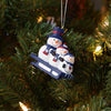 New York Giants NFL Sledding Snowmen Ornament