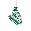 New York Jets NFL Sledding Snowmen Ornament