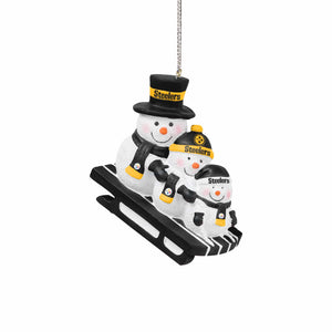 Buy NFL Pittsburgh Steelers Blown Glass Top Hat Snowman Ornament Online at  Low Prices in India 