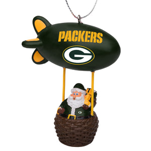 Green Bay Packers NFL Santa Blimp Ornament (PREORDER - SHIPS LATE NOVEMBER)