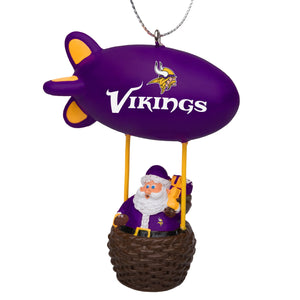 Minnesota Vikings NFL Santa Blimp Ornament (PREORDER - SHIPS LATE NOVEMBER)