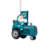 Miami Dolphins NFL Santa Riding Tractor Ornament